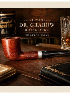 Vintage Dr. Grabow Royal Duke Imported Briar Estate Tobacco Pipe
